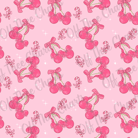 Pink Sparkle Cherries | Disney-Inspired Holiday Chapstick Holder