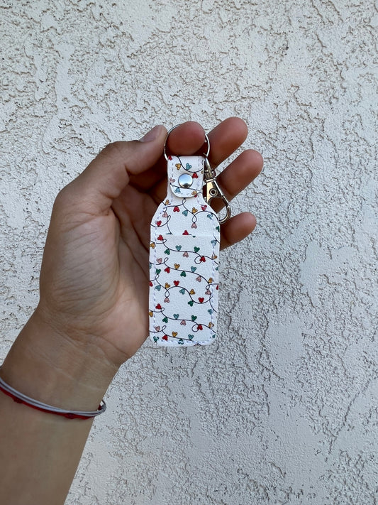 Festive Glow | Disney Mickey Lights Chapstick Holder - Nurse Chapstick/Lip Balm Holder | Faux Leather Lip Balm Holder | Nurse Gift