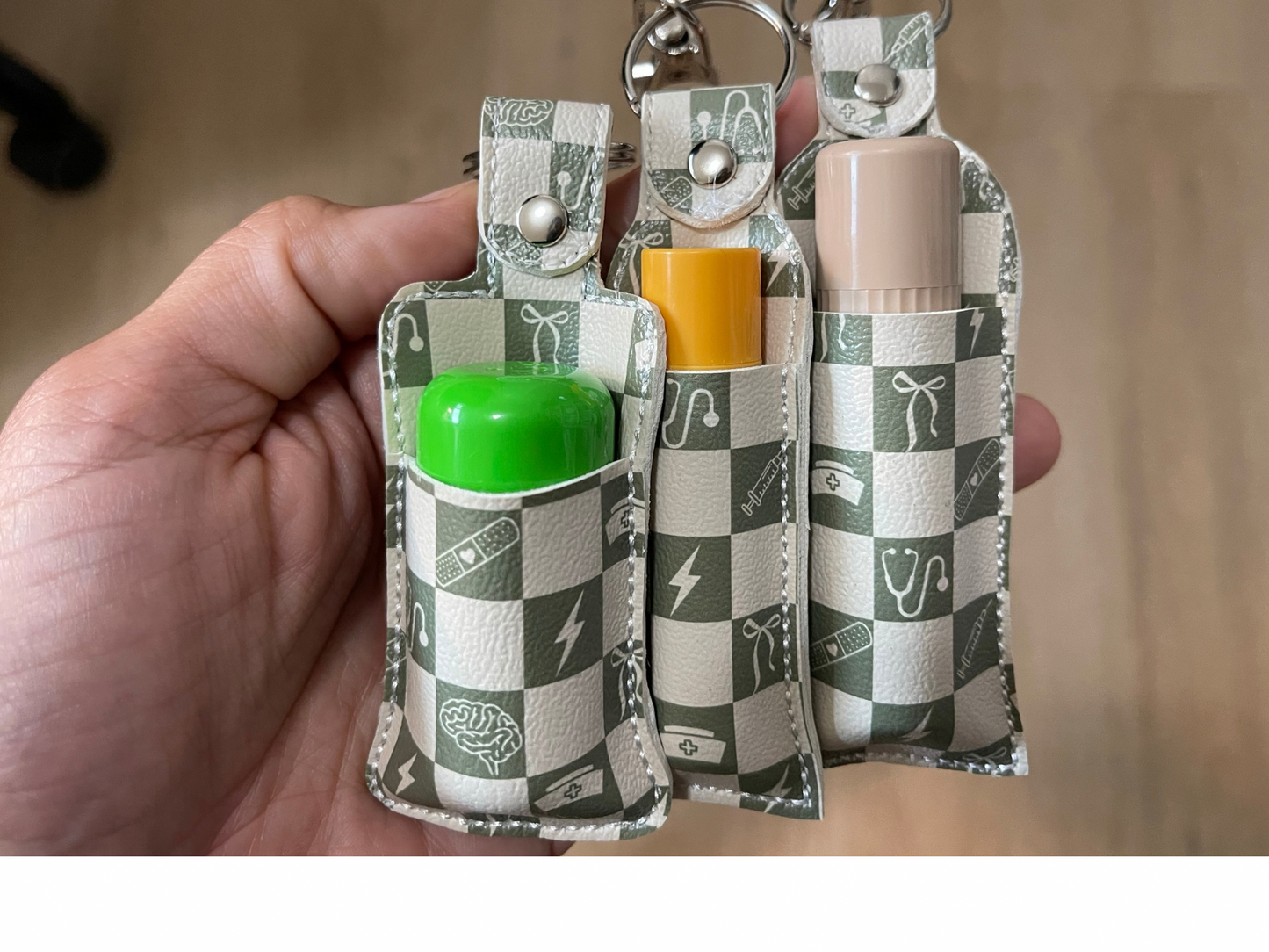 Night Shift Essentials - Nurse Chapstick/Lip Balm Holder | Faux Leather Lip Balm Holder | Nurse Gift