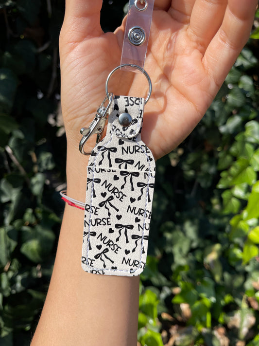 Classic Croquet Nurse - Nurse Chapstick/Lip Balm Holder | Faux Leather Lip Balm Holder | Nurse Gift