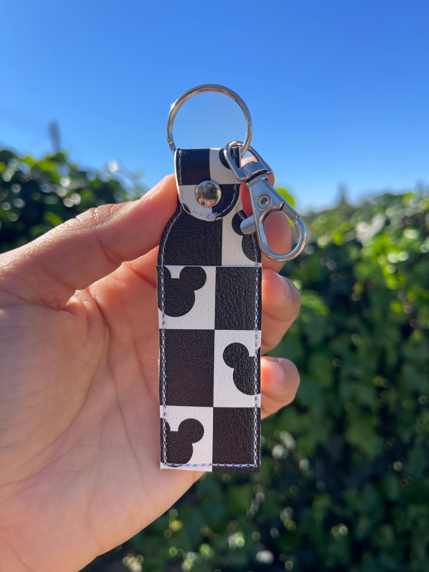 Chart Noir - Nurse Chapstick/Lip Balm Holder | Faux Leather Lip Balm Holder | Nurse Gift