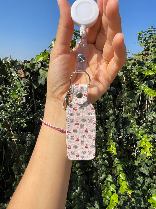 Cherry Book Club - Nurse Chapstick/Lip Balm Holder | Faux Leather Lip Balm Holder | Nurse Gift