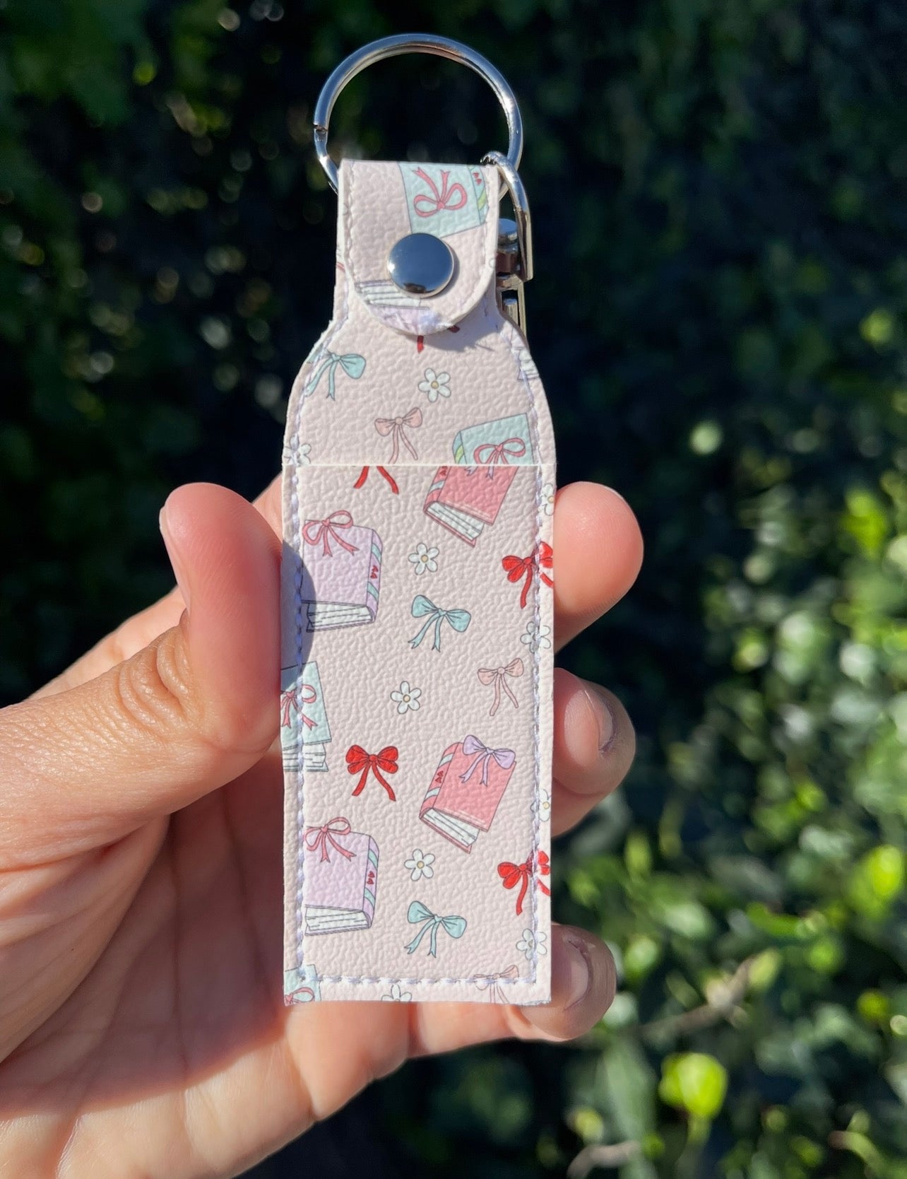 Bookish Bow Dream - Nurse Chapstick/Lip Balm Holder | Faux Leather Lip Balm Holder | Nurse Gift