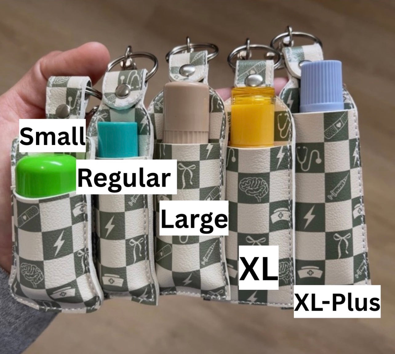 Clover Code 🍀💚 - Nurse Chapstick/Lip Balm Holder | Faux Leather Lip Balm Holder | Nurse Gift