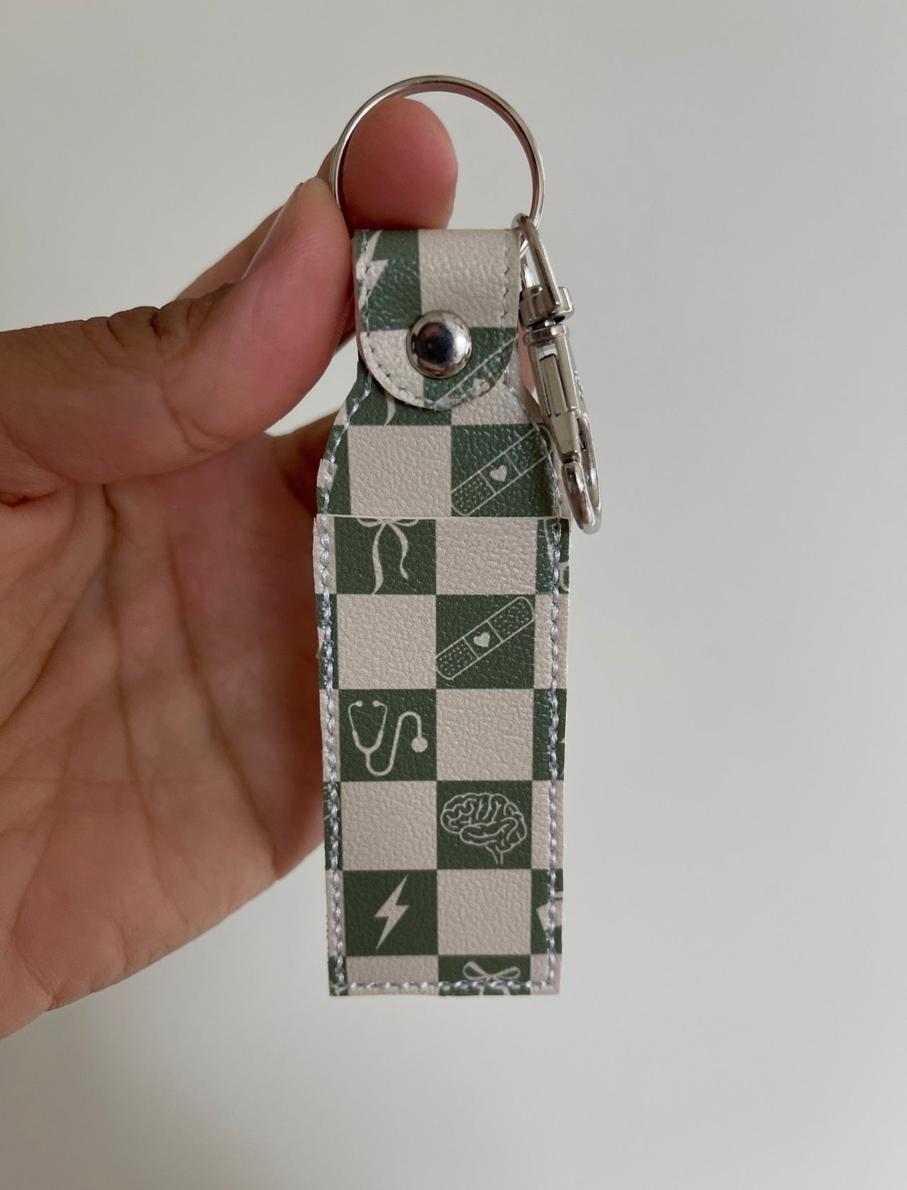 🧠 Neuro Meddy - Nurse Chapstick/Lip Balm Holder | Faux Leather Lip Balm Holder | Nurse Gift