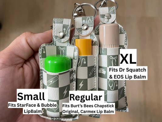 Bookish Bow Dream - Nurse Chapstick/Lip Balm Holder | Faux Leather Lip Balm Holder | Nurse Gift