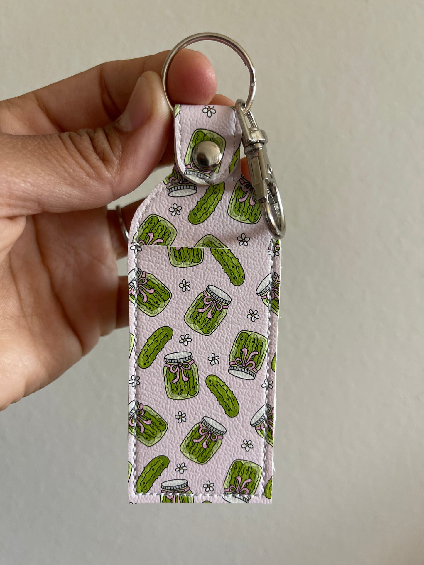 Pickle Me This -Chapstick Holder | Lip Balm Holder | Faux Leather Lip Balm Holder | Nurse Gift