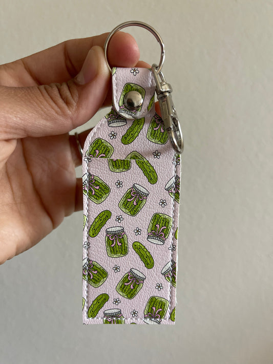 Pickle Me This -Chapstick Holder | Lip Balm Holder | Faux Leather Lip Balm Holder | Nurse Gift