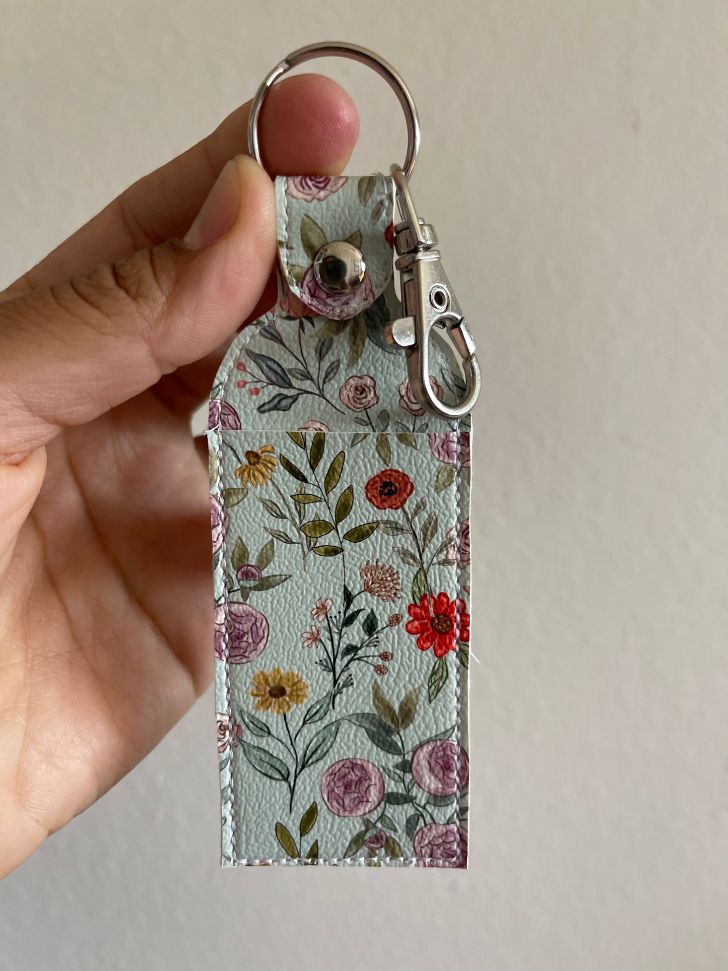 Heirloom Garden -Chapstick Holder | Lip Balm Holder | Faux Leather Lip Balm Holder | Nurse Gift