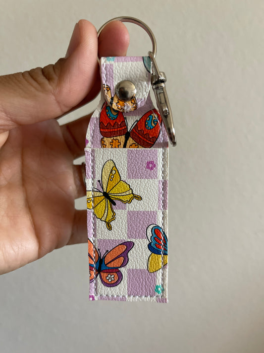 Enchanted Shift (Bold Bloom) -Chapstick Holder | Lip Balm Holder | Faux Leather Lip Balm Holder | Nurse Gift